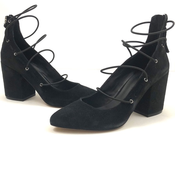 Rebecca Minkoff Shoes - Rebecca Minkoff Lexi Black Suede heels